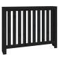Copertura Termosifone Nera 108,5x19x84cm Legno Massello di Pino Copertura Termosifone Nera 108,5x19x84cm Legno Massello di Pino