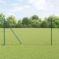 vidaXL Recinzione esagonale verde 1.6x10 m in acciaio