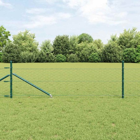 vidaXL Recinzione Esagonale Verde 0,4 x 25m in Acciaio