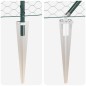 vidaXL Recinzione Esagonale Verde 0,4 x 25m in Acciaio