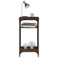 Tavolino Rovere Fumo 40x30x75 cm in Legno Multistrato Tavolino Rovere Fumo 40x30x75 cm in Legno Multistrato