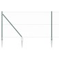 vidaXL Recinto esagonale con 7 picchetti, 1x25 m, acciaio verde vidaXL Recinto esagonale con 7 picchetti, 1x25 m, acciaio verde