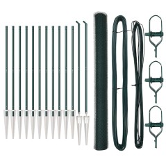 vidaXL Recinzione Esagonale Verde vitaXL 1,6 x 25 m in Acciaio
