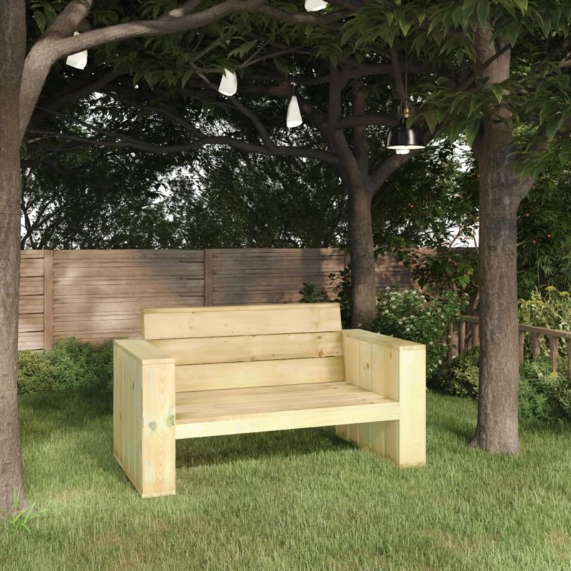 vidaXL Panchina da Giardino 139 cm in Legno di Pino Impregnato vidaXL Panchina da Giardino 139 cm in Legno di Pino Impregnato