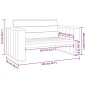 vidaXL Panchina da Giardino 139 cm in Legno di Pino Impregnato vidaXL Panchina da Giardino 139 cm in Legno di Pino Impregnato