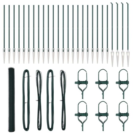 Recinto Esagonale vidaXL Verde 1,6x50 m Acciaio