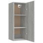 Mobile Pensile Muro Grigio Sonoma 34,5x34x90 Legno Multistrato Mobile Pensile Muro Grigio Sonoma 34,5x34x90 Legno Multistrato