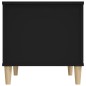 Tavolino da Salotto Nero 60x44,5x45 cm in Legno Multistrato