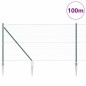 vidaXL Recinzione esagonale verde 1.2x100 m in acciaio