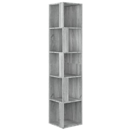 Scaffale Angolare Grigio Sonoma 33x33x164,5cm Legno Multistrato
