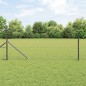 vidaXL Recinzione esagonale grigia 0.6 x 10 m in acciaio