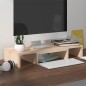 Supporto per Monitor 60x24x10,5 cm in Legno Massello di Pino Supporto per Monitor 60x24x10,5 cm in Legno Massello di Pino