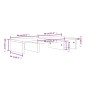 Supporto per Monitor 60x24x10,5 cm in Legno Massello di Pino Supporto per Monitor 60x24x10,5 cm in Legno Massello di Pino