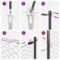vidaXL Recinzione esagonale grigia 1.4x25 m in acciaio vidaXL Recinzione esagonale grigia 1.4x25 m in acciaio