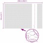 vidaXL Recinzione esagonale grigia 1.4x25 m in acciaio vidaXL Recinzione esagonale grigia 1.4x25 m in acciaio