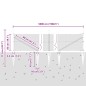 vidaXL Recinzione Esagonale Grigia 0,5x50 m in Acciaio vidaXL Recinzione Esagonale Grigia 0,5x50 m in Acciaio