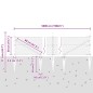 vidaXL Recinzione esagonale grigia 0,5x50 m in acciaio vidaXL Recinzione esagonale grigia 0,5x50 m in acciaio