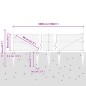 vidaXL Recinzione esagonale grigia 0,5x50 m in acciaio vidaXL Recinzione esagonale grigia 0,5x50 m in acciaio