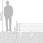 vidaXL Recinzione esagonale grigia 0,5x50 m in acciaio vidaXL Recinzione esagonale grigia 0,5x50 m in acciaio