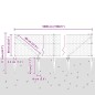 vidaXL Recinzione esagonale grigia 0,6x50 m in acciaio vidaXL Recinzione esagonale grigia 0,6x50 m in acciaio