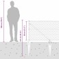 vidaXL Recinzione esagonale grigio 0,8 x 50 m in acciaio vidaXL Recinzione esagonale grigio 0,8 x 50 m in acciaio