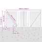 VidaXL Recinzione Esagonale Grigia 1.6x50 m in Acciaio