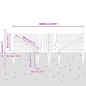 vidaXL Recinzione Esagonale Grigia 0.5x100 m in Acciaio vidaXL Recinzione Esagonale Grigia 0.5x100 m in Acciaio