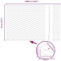 vidaXL Recinzione Esagonale Grigia 0.5x100 m in Acciaio vidaXL Recinzione Esagonale Grigia 0.5x100 m in Acciaio