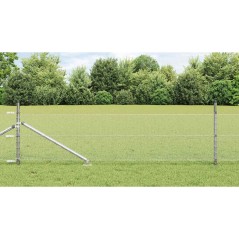 vidaXL Recinto Esagonale 0,4 x 10 m in Acciaio Zincato