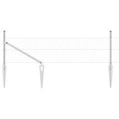 vidaXL Recinzione Esagonale 0,5x10 m in Acciaio Zincato