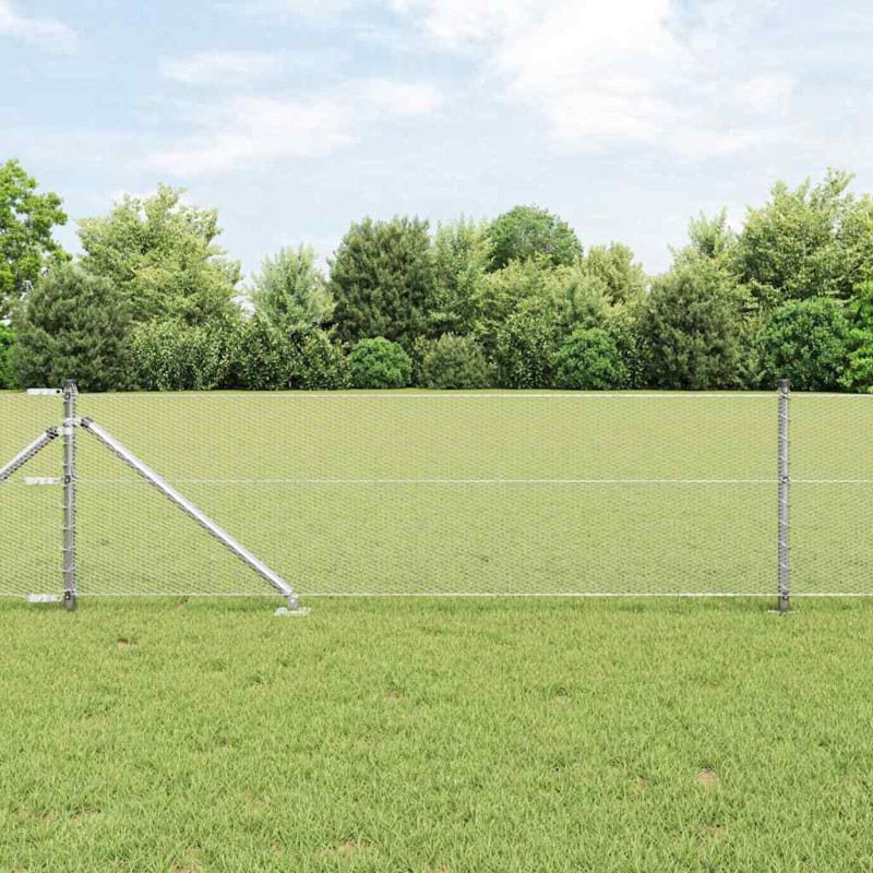 vidaXL Recinzione Esagonale 0.6x10 m in Acciaio Zincato