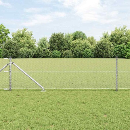 vidaXL Recinzione Esagonale 0.6x10 m in Acciaio Zincato