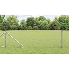 vidaXL Recinzione Esagonale 0,6 x 10 m in Acciaio Zincato