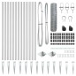 Recinzione Esagonale vidaXL 0.6x10 m Acciaio Galvanizzato