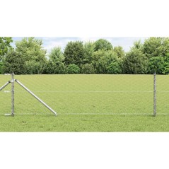 vidaXL Recinzione esagonale 0.6x10 m in acciaio zincato