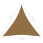 Vela Parasole 160 g/m² Grigio Talpa 4,5x4,5x4,5 m in HDPE Vela Parasole 160 g/m² Grigio Talpa 4,5x4,5x4,5 m in HDPE