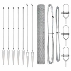 vidaXL Recinzione Esagonale 1,2 x 10 m in Acciaio Galvanizzato
