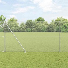 vidaXL Recinzione esagonale 1.5x10 m in acciaio zincato