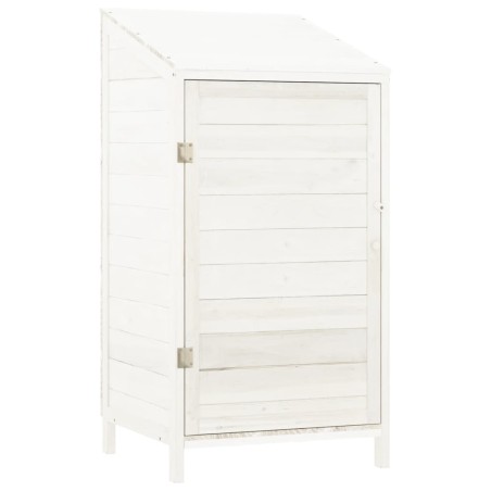 Capanno da Giardino Bianco 55x52x112 cm Legno Massello di Abete