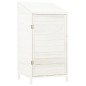 Capanno da Giardino Bianco 55x52x112 cm Legno Massello di Abete