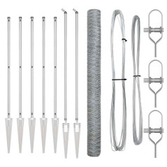 vidaXL Recinzione Esagonale 1,5x10 m in Acciaio Galvanizzato
