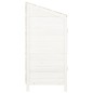 Capanno da Giardino Bianco 55x52x112 cm Legno Massello di Abete