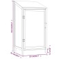 Capanno da Giardino Bianco 55x52x112 cm Legno Massello di Abete