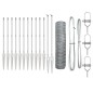 vidaXL Recinzione Esagonale con 13 pali a punta, 0.5 x 25m, in acciaio galvanizzato