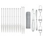 vidaXL Recinto Esagonale 0,8 x 25 m in Acciaio Galvanizzato