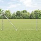 vidaXL Recinzione esagonale con 7 pali a punta, 1,2x25 m in acciaio argento.
