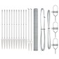 vidaXL Set di Recinzione Acciaio zincato 25 x 1,5 m (rete da 13 mm) vidaXL Set di Recinzione Acciaio zincato 25 x 1,5 m (rete da 13 mm)