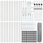 Recinto Esagonale vidaXL 0.6x50 m Acciaio Galvanizzato Recinto Esagonale vidaXL 0.6x50 m Acciaio Galvanizzato