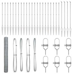 Recinzione Esagonale vidaXL 1,2x50 m Acciaio Galvanizzato