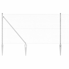 Recinzione Esagonale vidaXL 1.4x50 m Acciaio Zincato